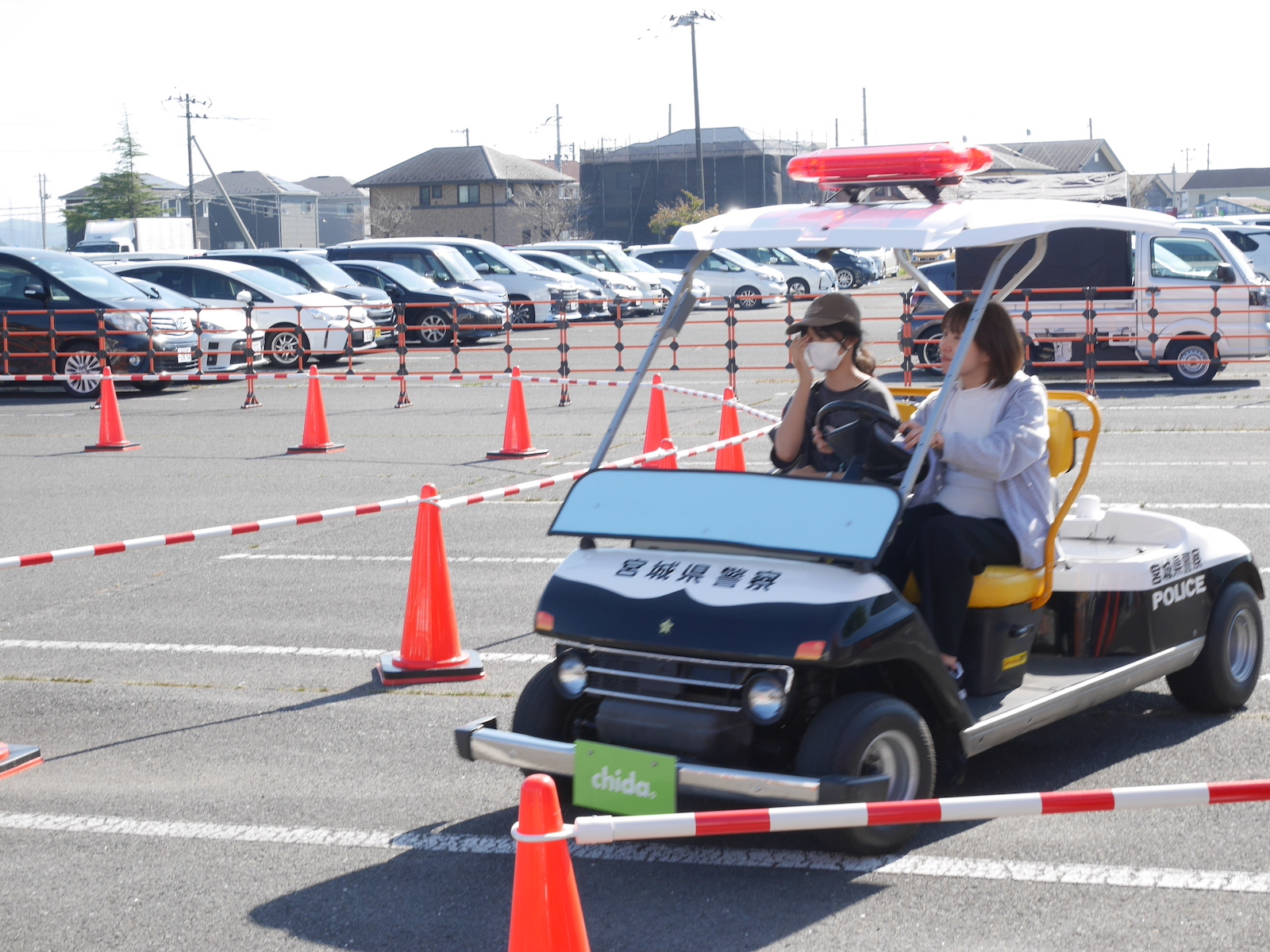 会場外で行われたバイオカート試乗